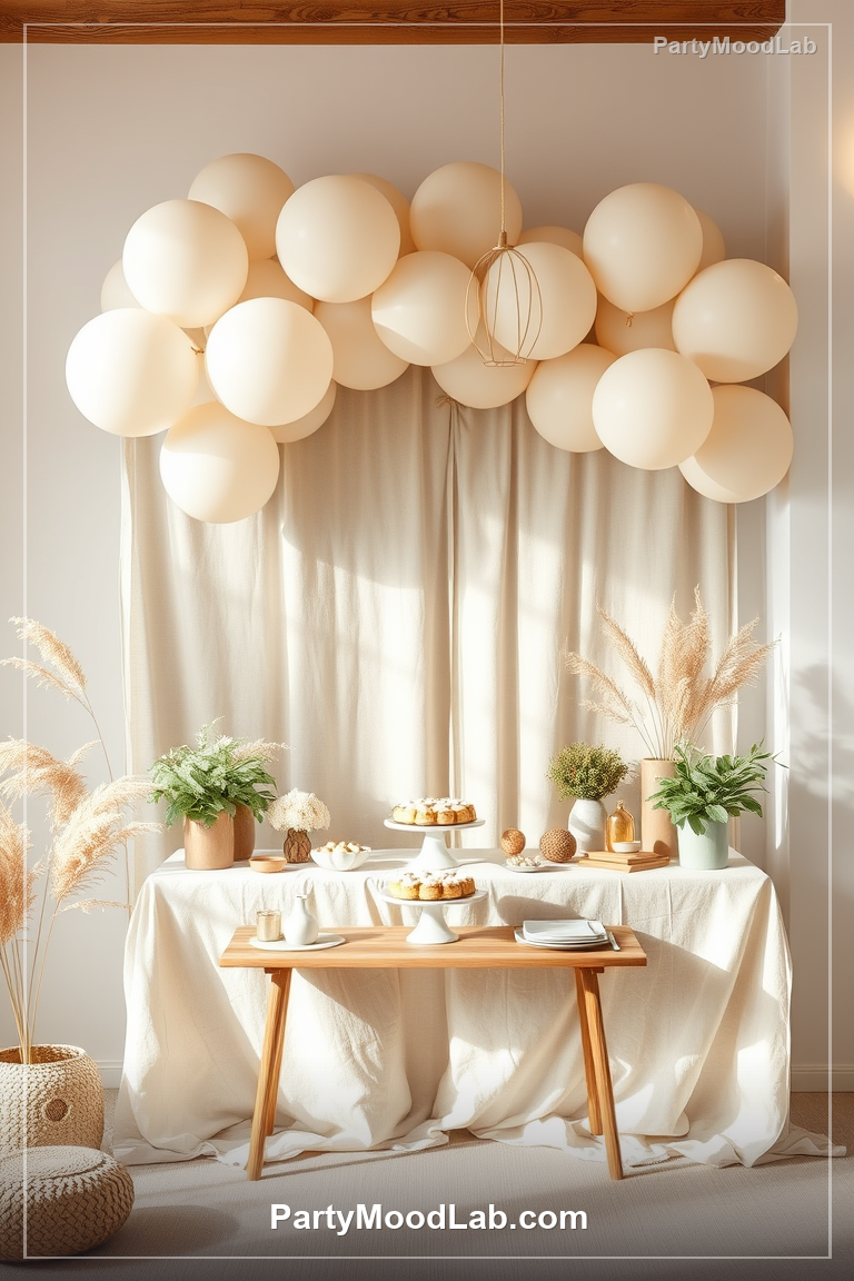 Neutral Boho Baby Shower decor ideas — PartyMoodLab