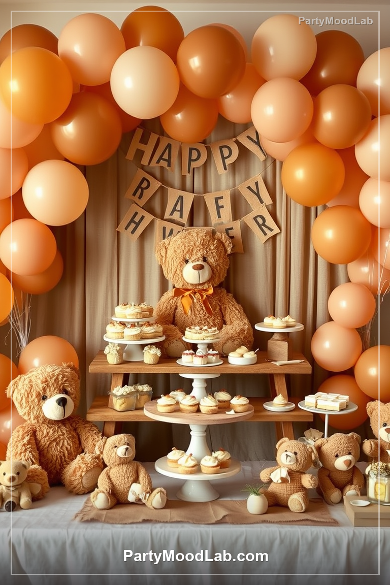 Teddy Bear Baby Shower decor ideas — PartyMoodLab