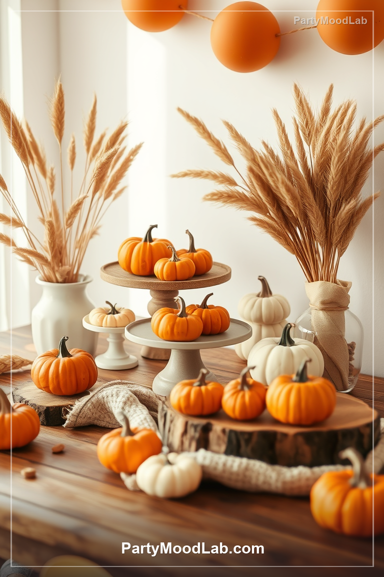 Little Pumpkin Baby Shower decor ideas — PartyMoodLab