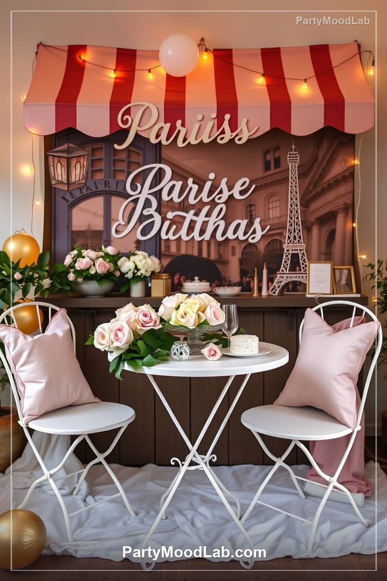 Parisian Birthday decor ideas — PartyMoodLab