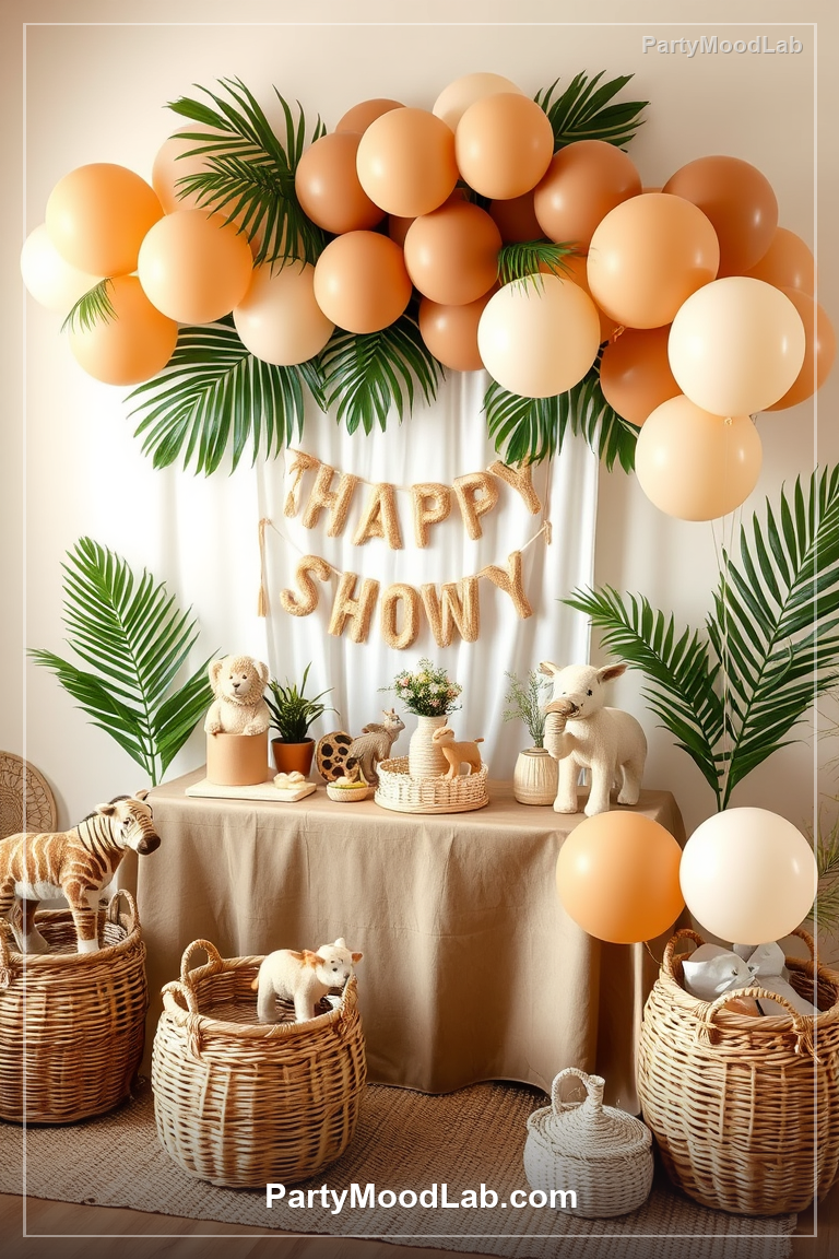 Safari Baby Shower decor ideas — PartyMoodLab