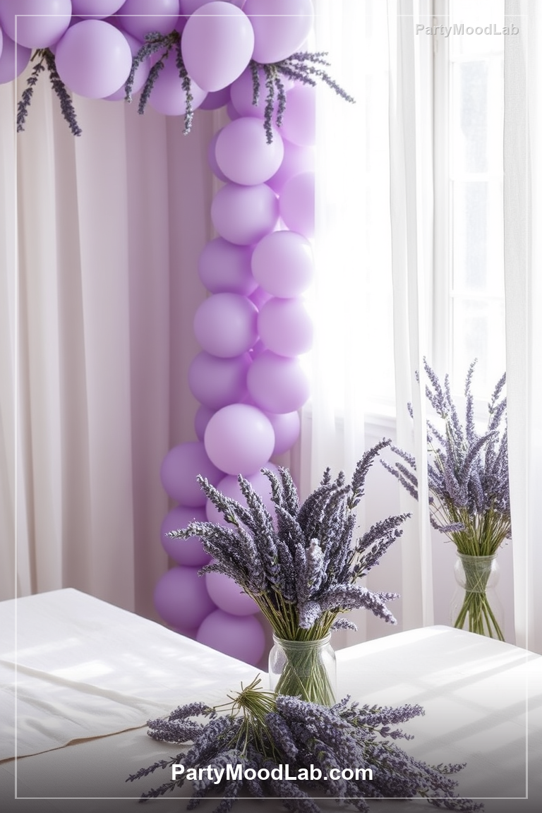 Lavender Fields Baby Shower decor ideas — PartyMoodLab