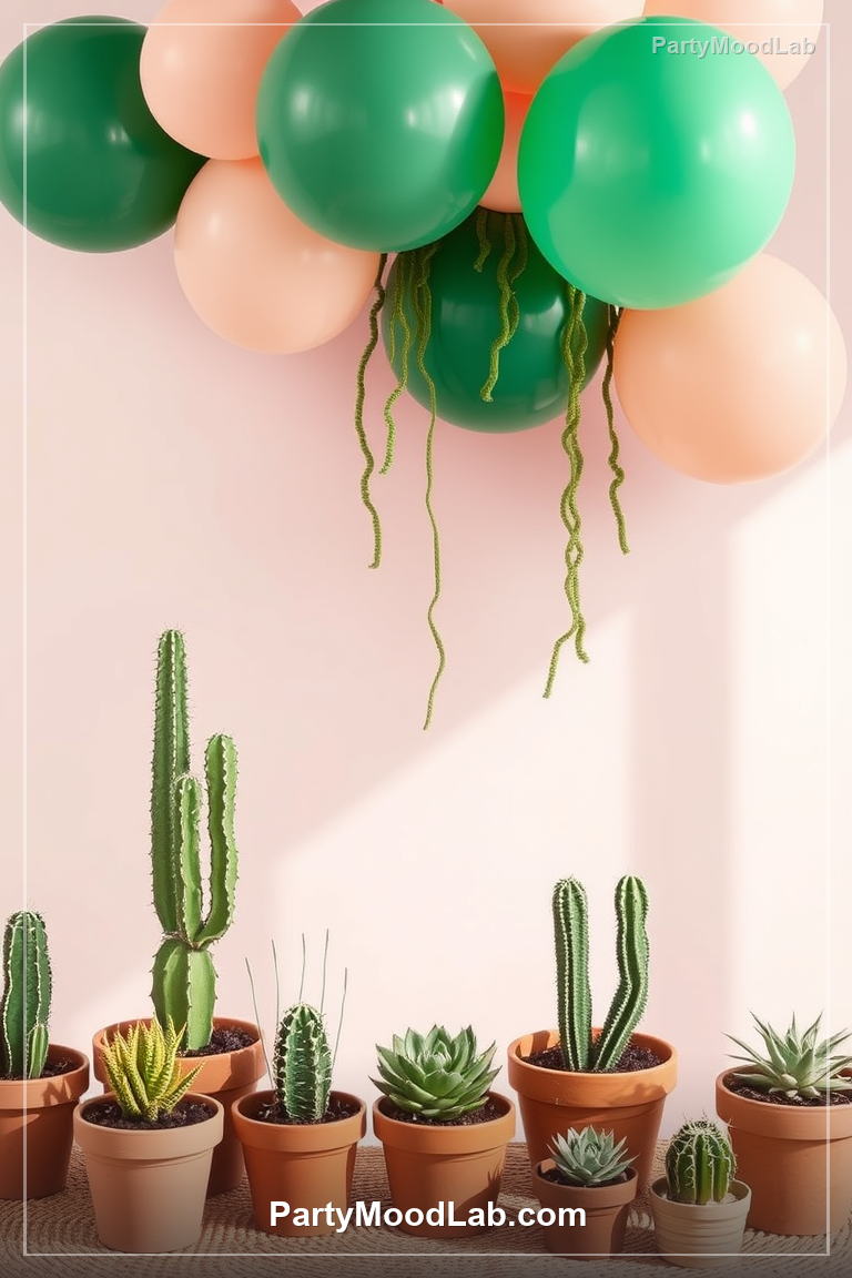 Little Cactus Baby Shower decor ideas — PartyMoodLab