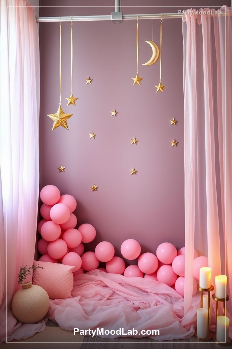 Celestial Blush Baby Shower decor ideas — PartyMoodLab