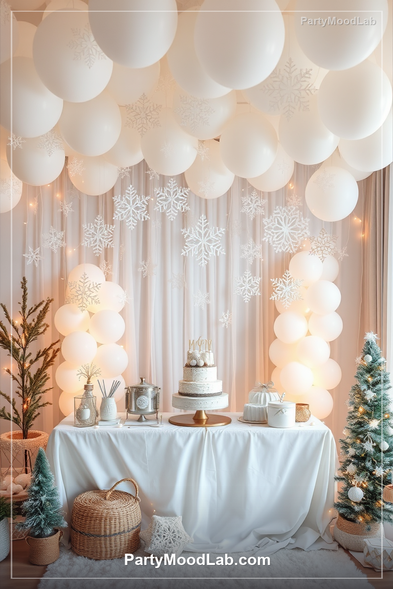 Winter Wonderland Birthday decor ideas — PartyMoodLab