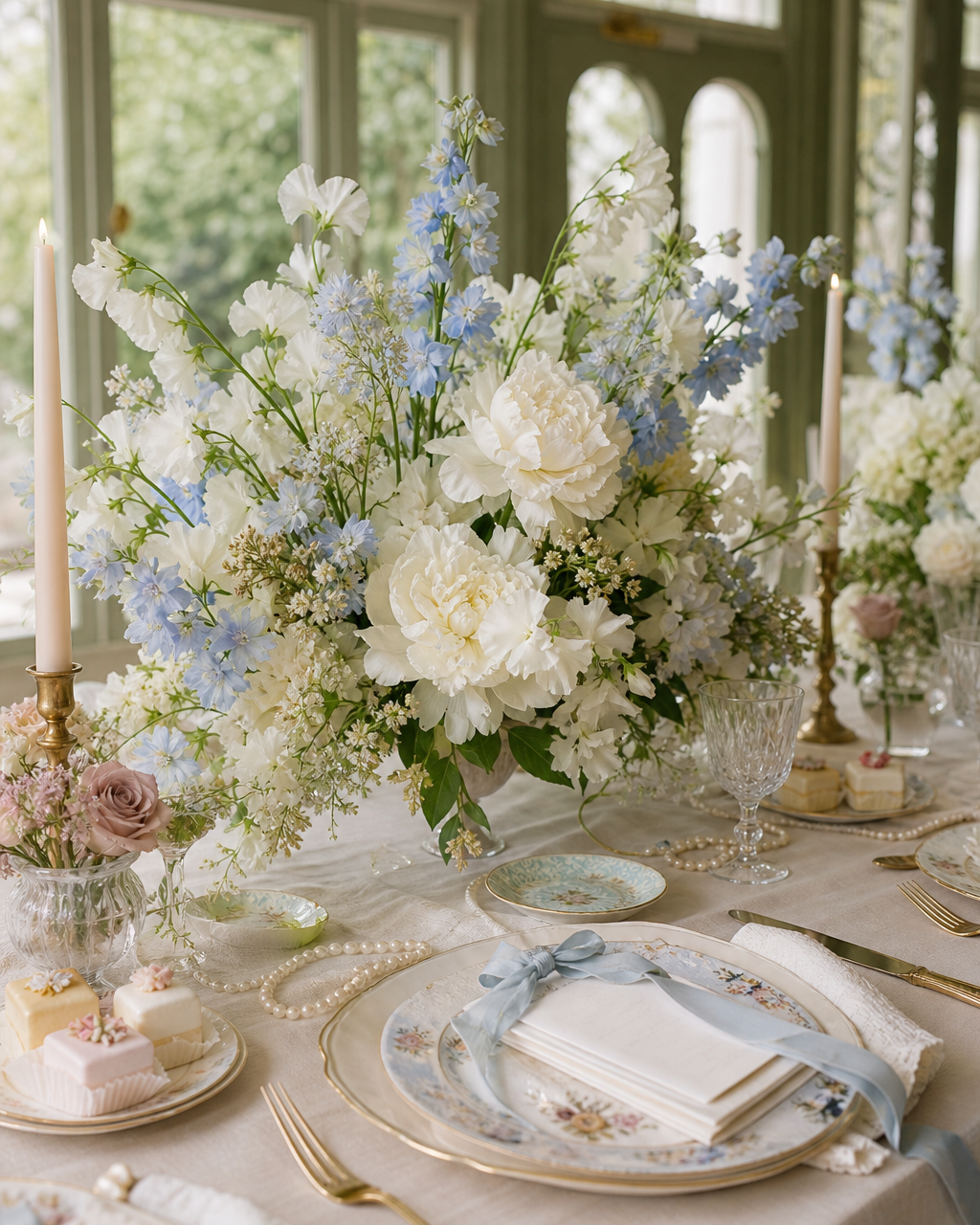 Powder Blue and Pearl: A Timeless Palette