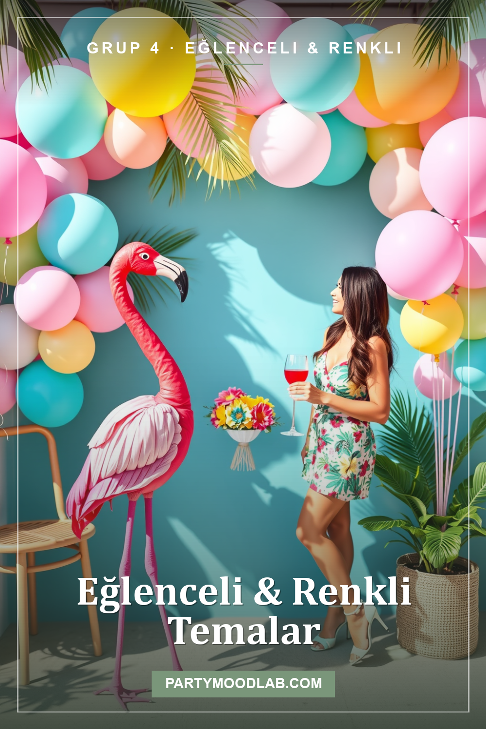 Eğlenceli & Renkli gelin partisi teması