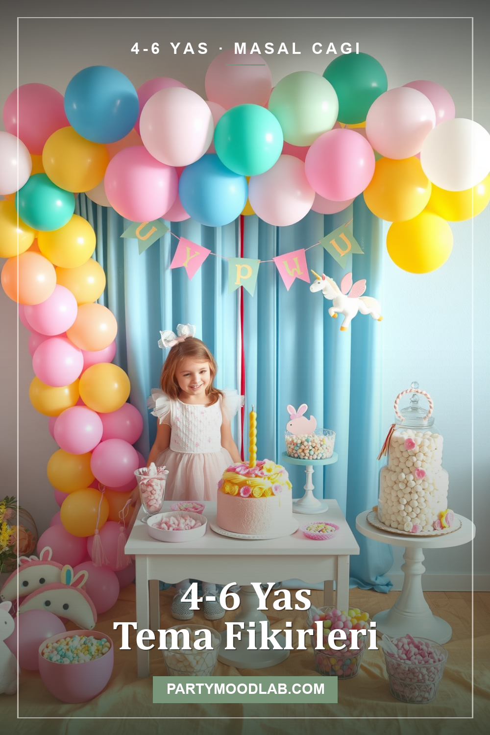 4–6 Yaş · Masal Çağı parti teması
