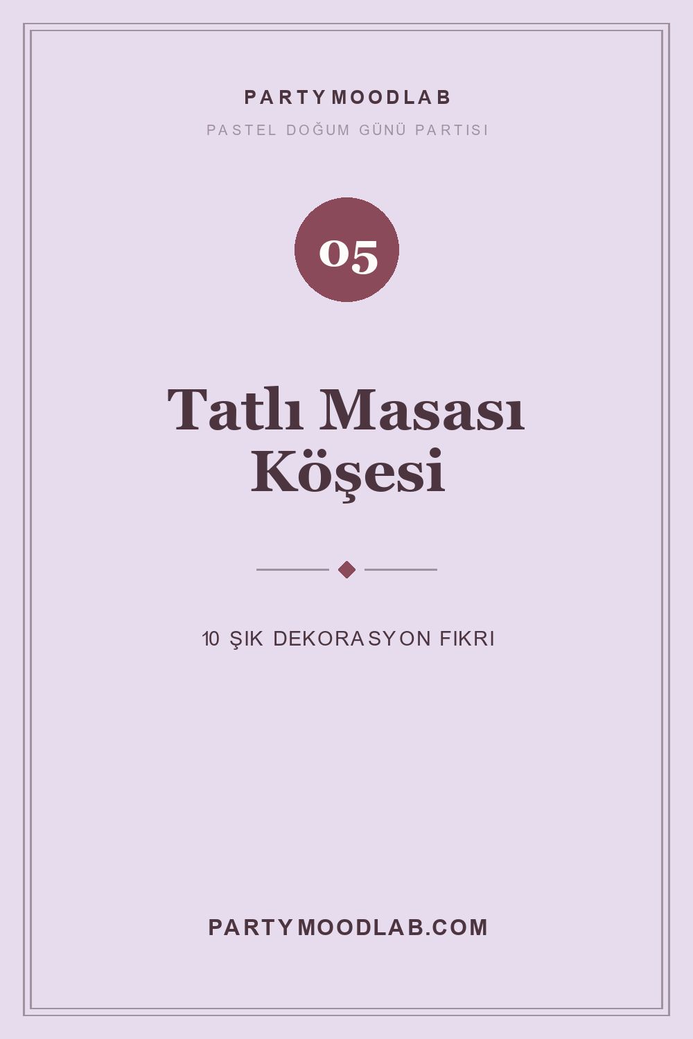 Pastel doğum günü partisi tatlı masası köşesi
